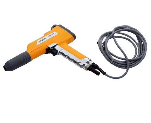 Sistema automatico di rivestimento elettrostatico in polvere per i substrati in acciaio nelle tipografie