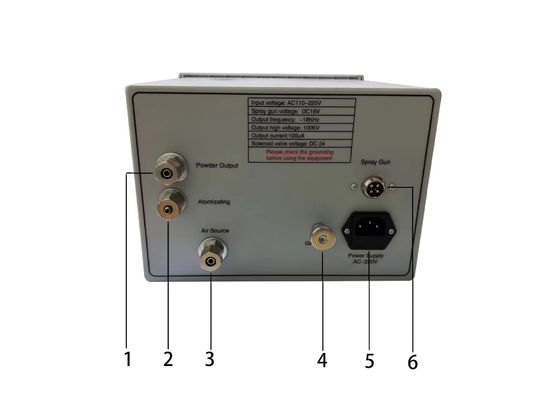 500W 220V Motore manuale mobile per spruzzatura elettrostatica di polvere per rivestimento di superfici metalliche