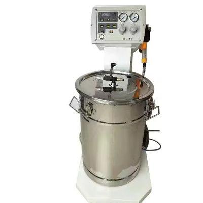 Apparecchiature industriali manuali per la spruzzatura di superfici metalliche con cabina di rivestimento in polvere per 50W