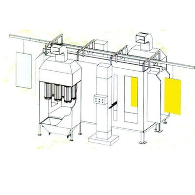 Linea di rivestimento in polvere automatizzata ad alta capacità