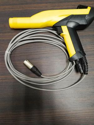 200 mm Distanza di spruzzo Pistola di rivestimento elettrostatico in polvere per progetti di rivestimento metallico