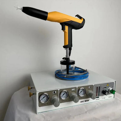 Macchina di verniciatura in polvere di metallo portatile con attrezzature di rivestimento compatto a piccola tromba