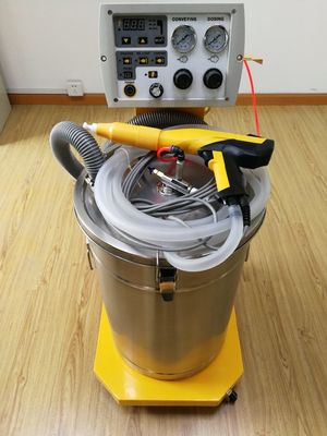 Impianto di fabbricazione di rivestimenti in polvere con macchina di elettrospinatura automatica a spruzzo di polvere
