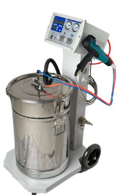 I clienti richiedono la macchina di verniciatura elettrostatica con tensione 110V e rivestimento in polvere